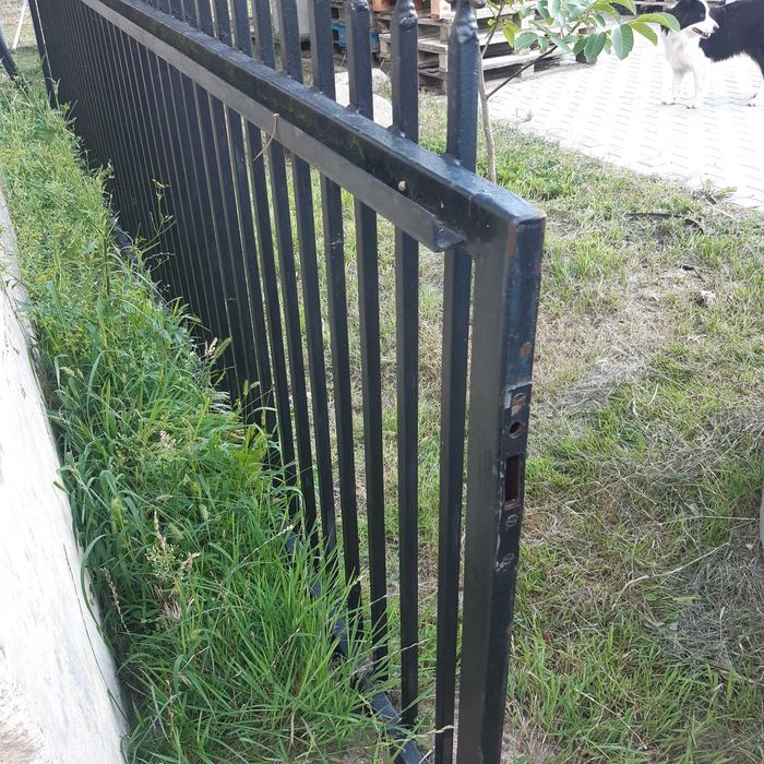 Promocja ! Brama przesuwana z furtką - używana