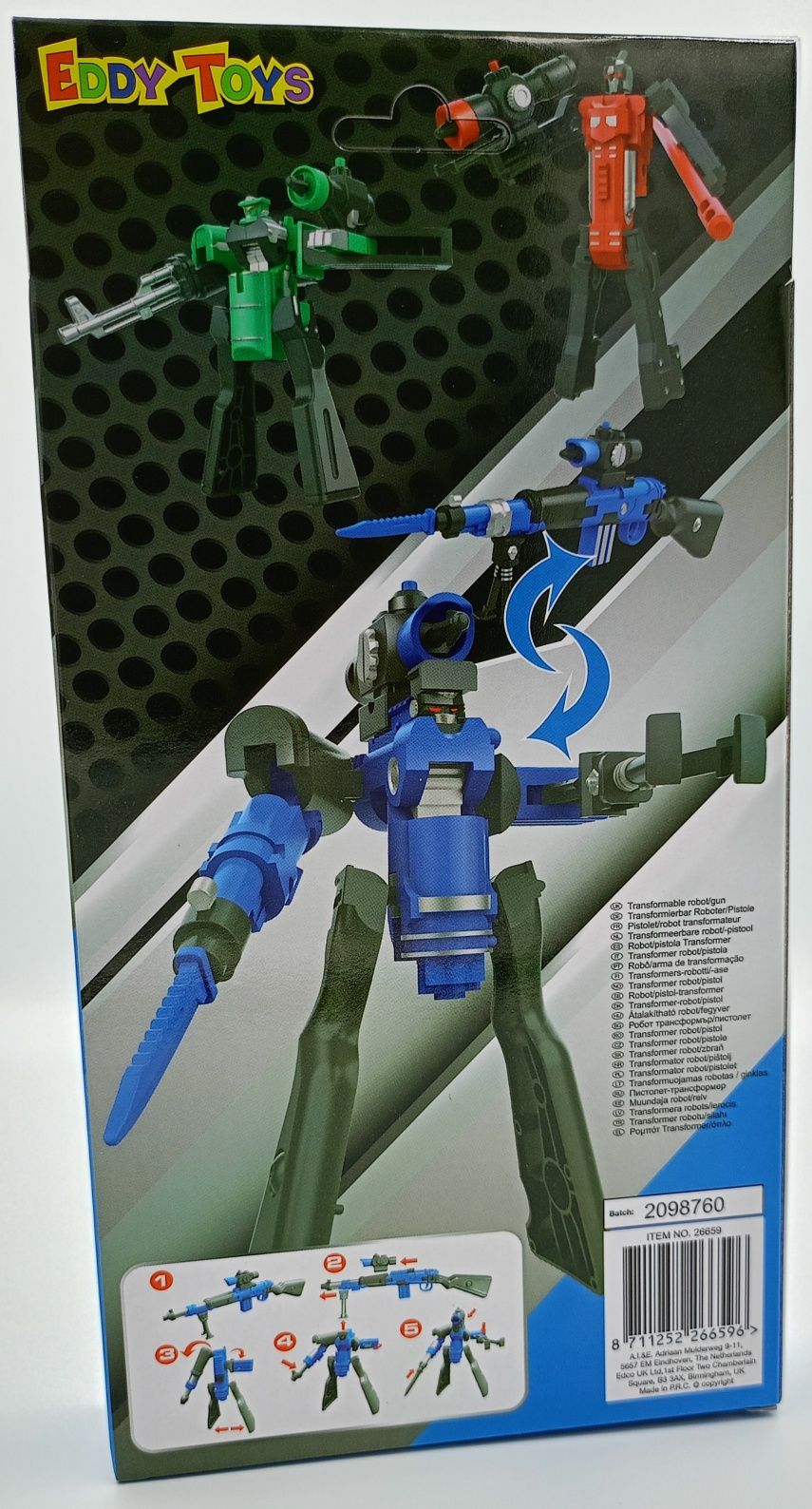 EDDY TOYS Transformator robot/pistolet 2w1