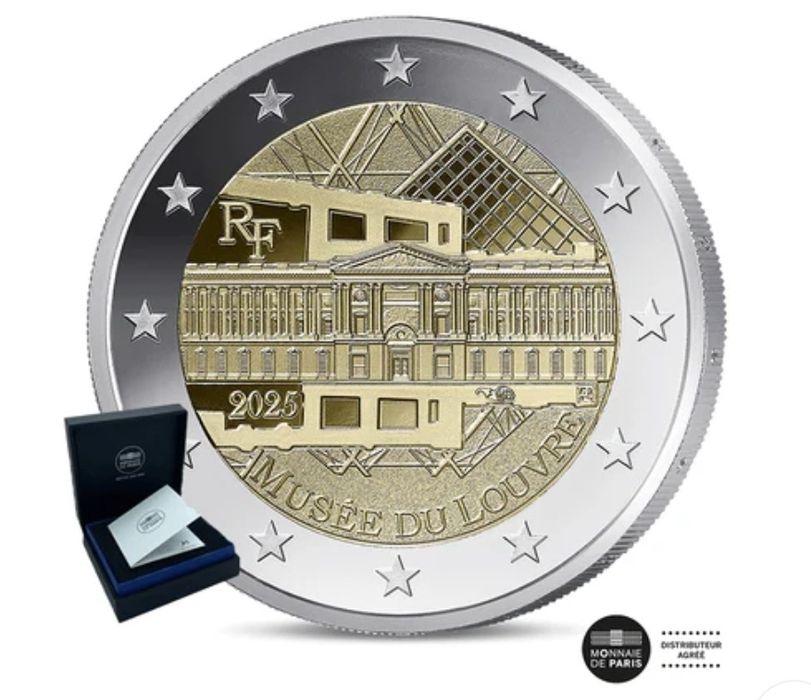 Moeda proof "Museu do Louvre" 2025