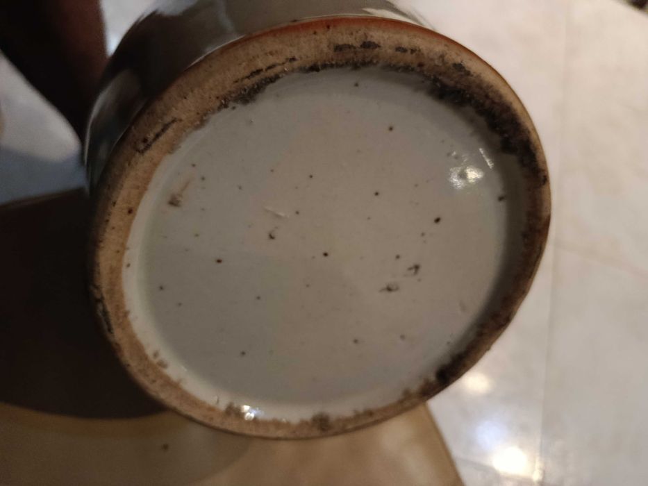 Jarrão Porcelana Chinesa Leão Budista séc XIX 42 cm