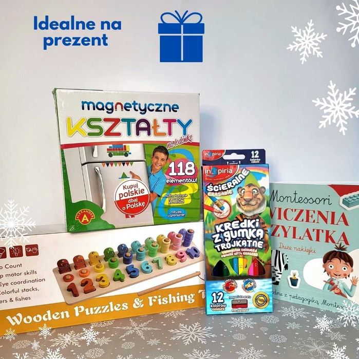 Zestaw prezentowy MONTESSORI dla chłopca 3+ na Święta urodziny