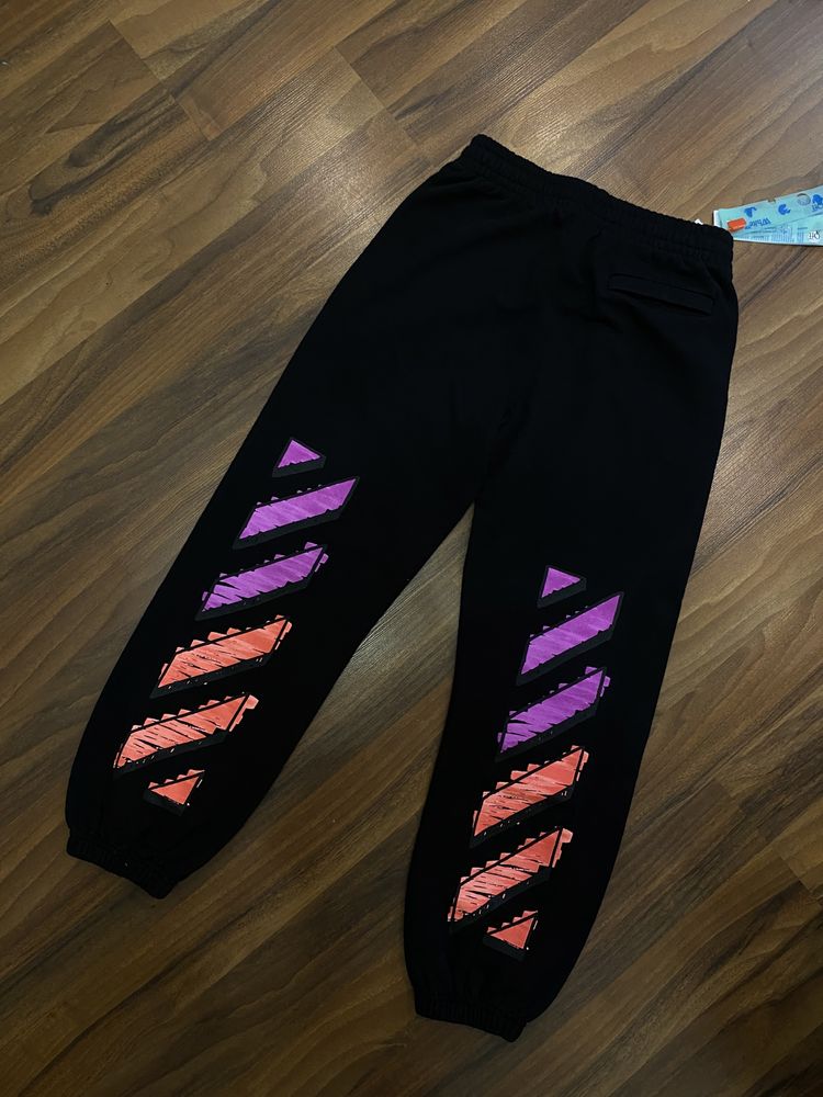off white pants print штаны офф вайт