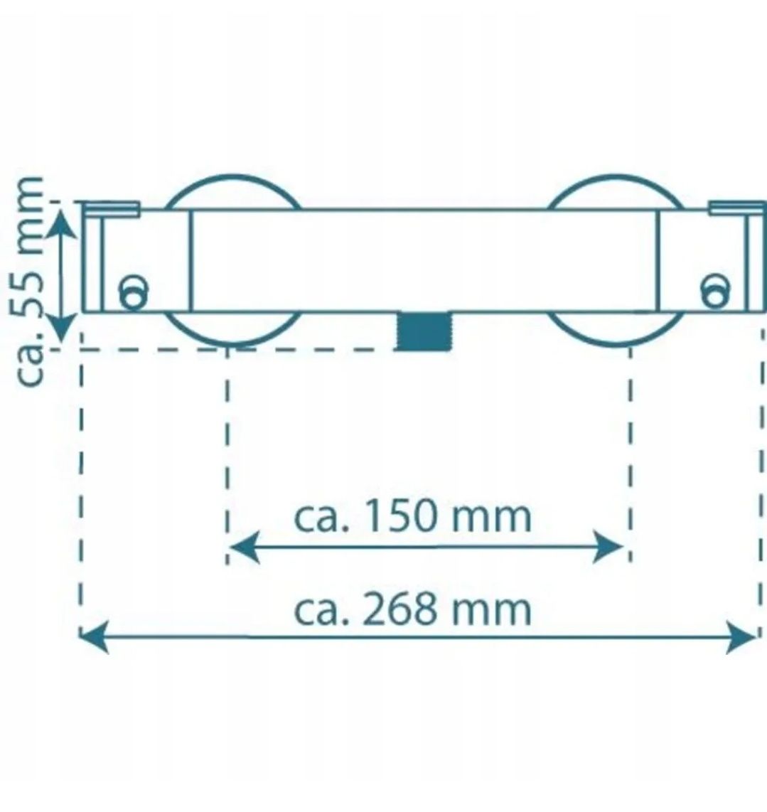 Bateria prysznicowa Schütte London 52465 chrom