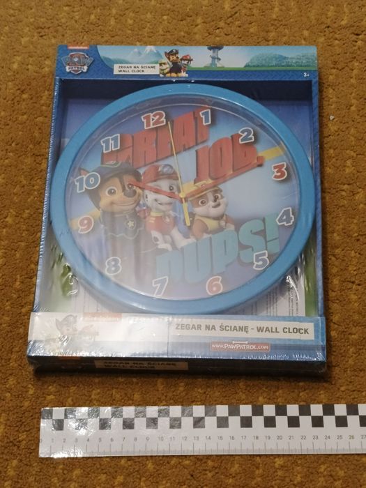 Psi Patrol - Zegar na ścianę 25 cm - Paw Patrol