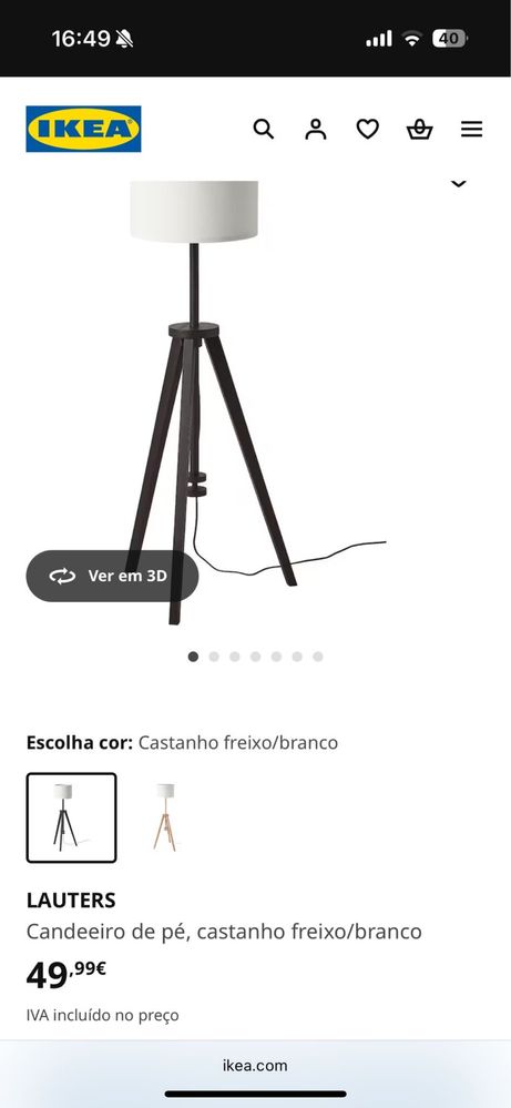 Candeeiro de pé