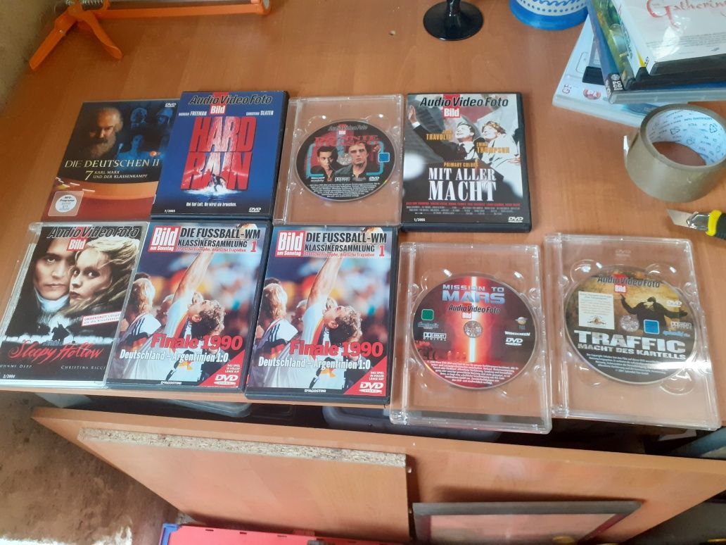 Stare płyty DVD zestaw