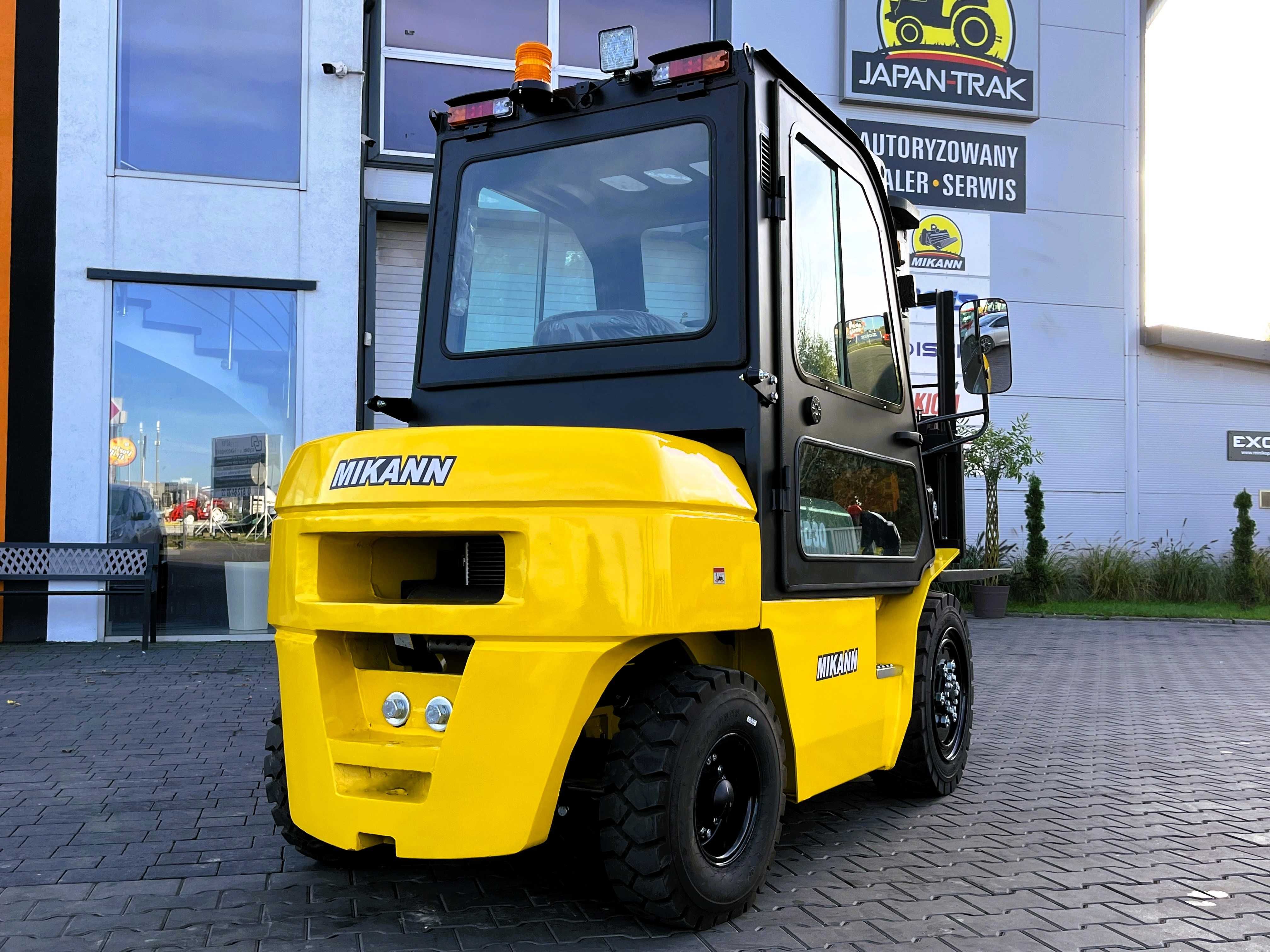 Wózek Widłowy Spalinowy 3T, MIKANN, Maszt 4,5m,Diesel,  JapanTrak