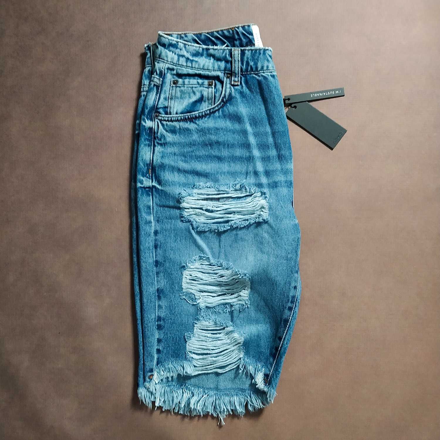 Spodenki jeansowe ONE TEASPOON LONGLINE TRUCKER, roz. 28, oryginalne