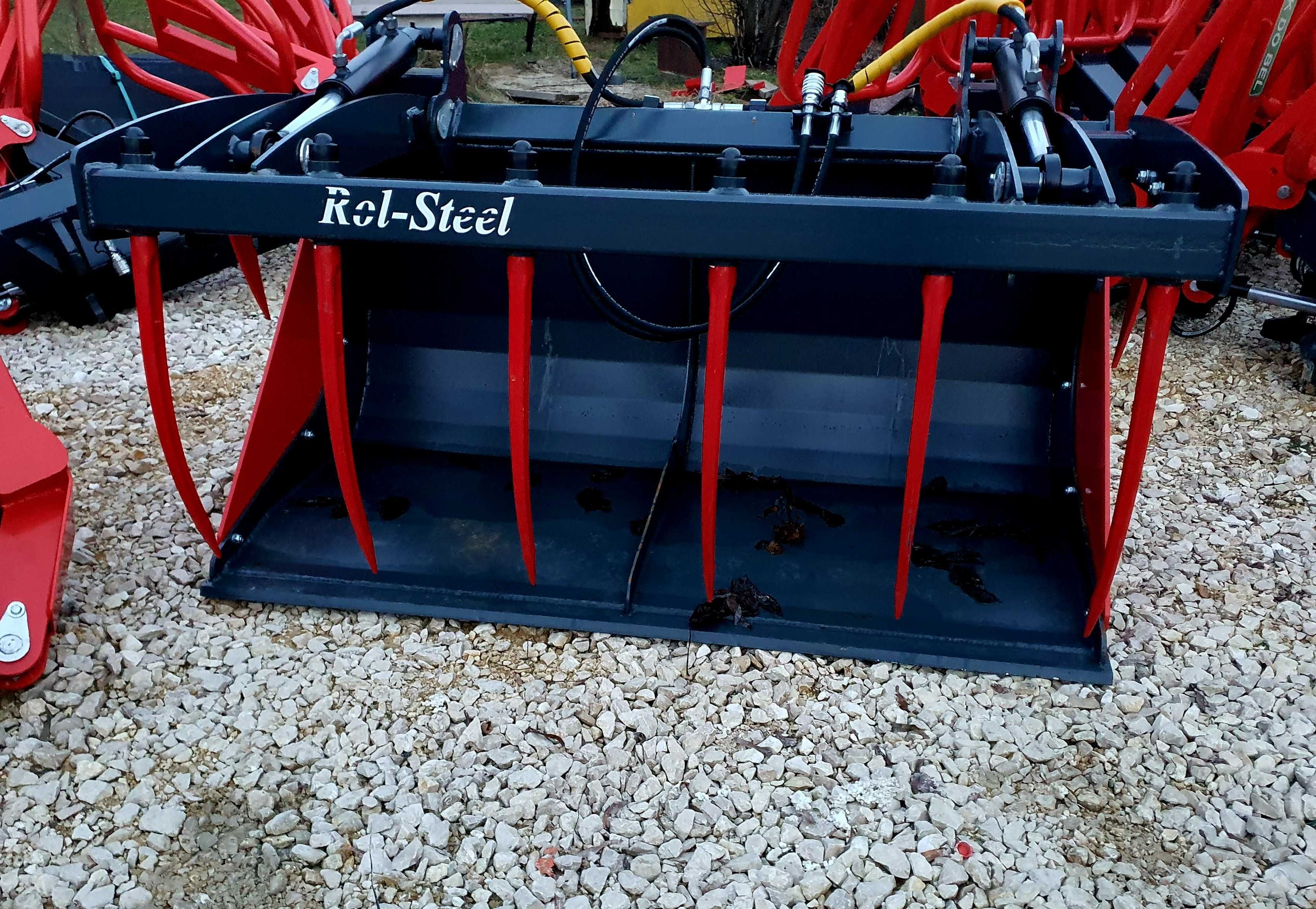 Szuflo widło krokodyl ROL-STEEL 2 siłowniki widły do obornika