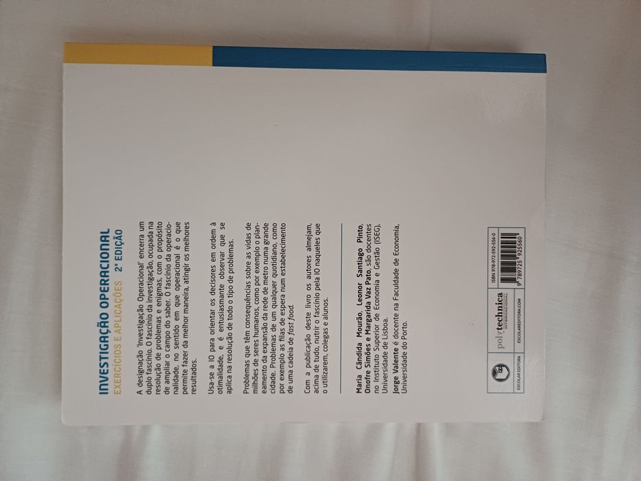 Livro - Investigação operacional - Exercícios e Aplicações