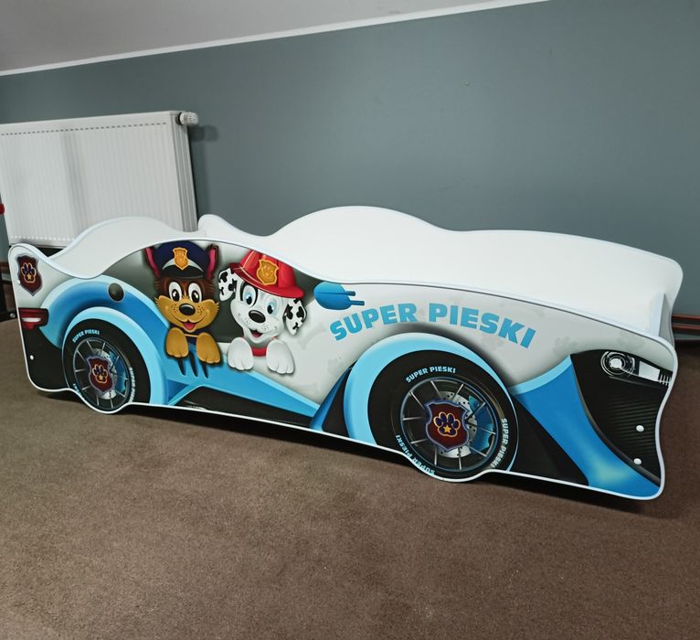 Łóżko dziecięce Psi Patrol + materac – bajkowe łóżko dla dziecka