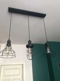 Lampa sufitowa z 3 kloszami