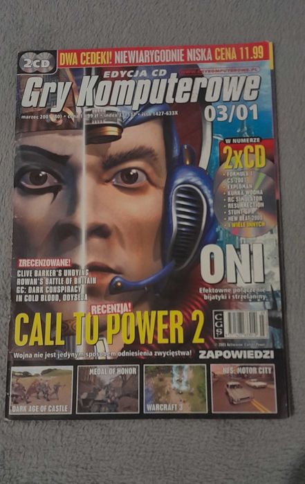 magazyn gry komputerowe wydanie marzec 2001 rzadki stan bardzo dobry