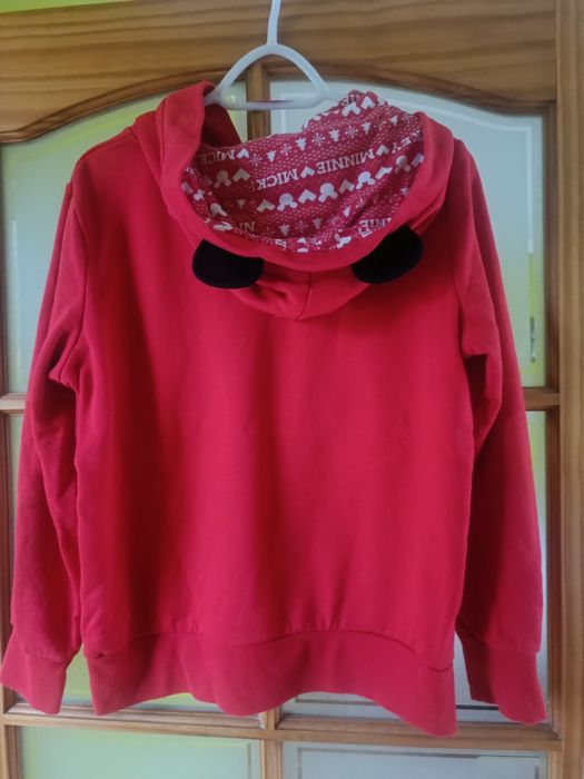 Czerwona bluzka damska z Myszką Miki rozmiar L