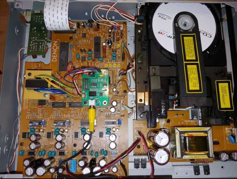 DENON DCD2560 przerobiony na DAC 4 x AD1862N R2R, SM5842APT, DIR9001