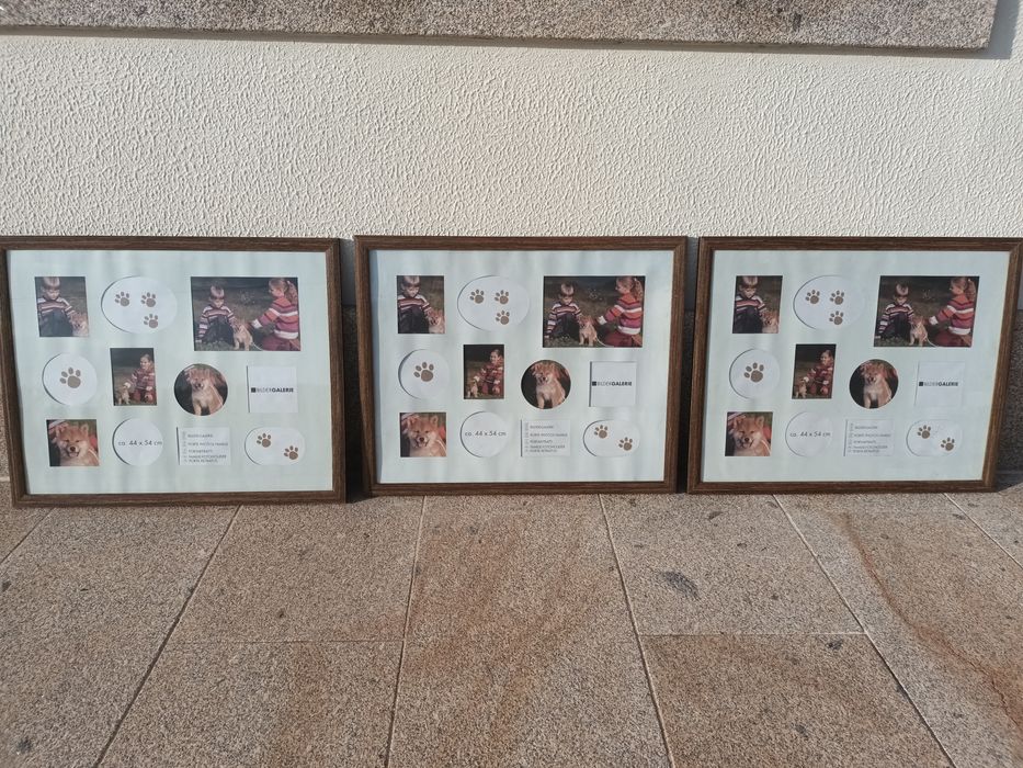 3 Quadros para colocar Fotografias