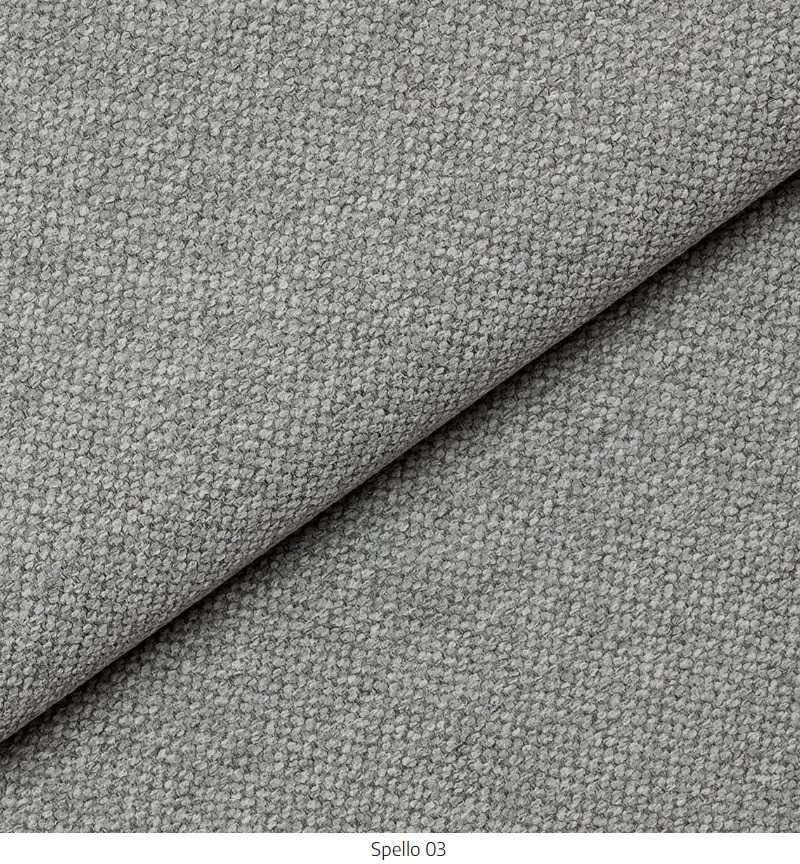 Łóżko kontynentalne NOWE 140cm SENPO,  szare z wezgłowiem
