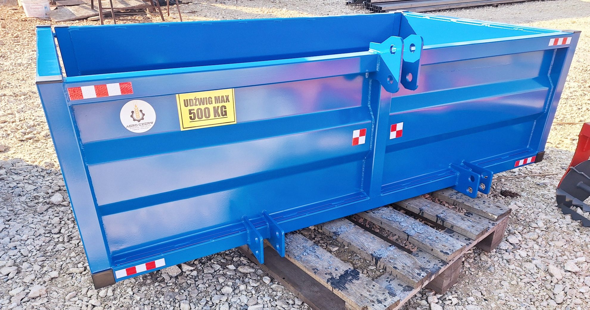 Skrzynia transportowa przyczepka zawieszana do ciągnika i minitraktora