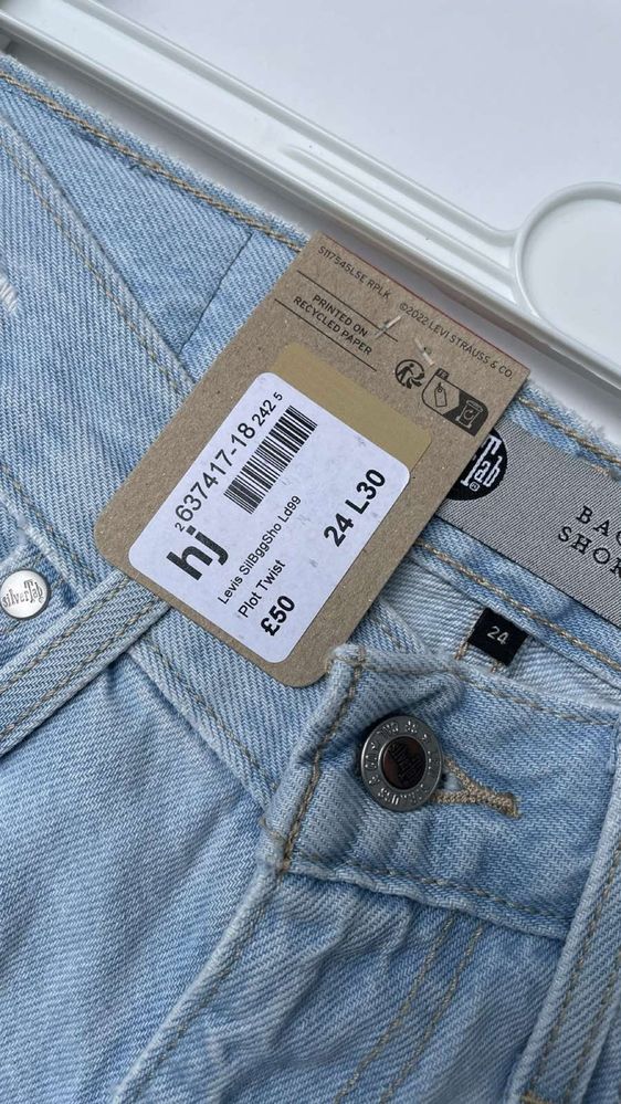 Жіночі шорти Levis колоборація з Silver Tab