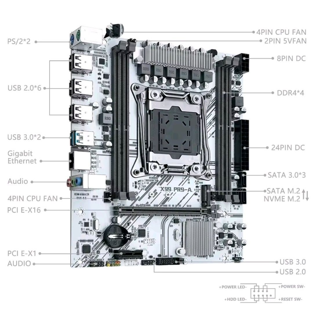 Комплект Machnist x99 +Xeon 2680v3 + 16 GB ddr4
