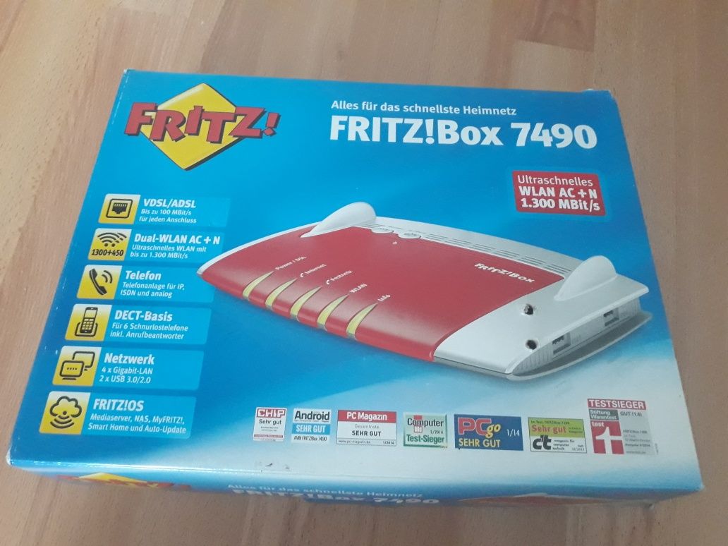 Router Fritz!Box 7490.w pudełku (kompletny).