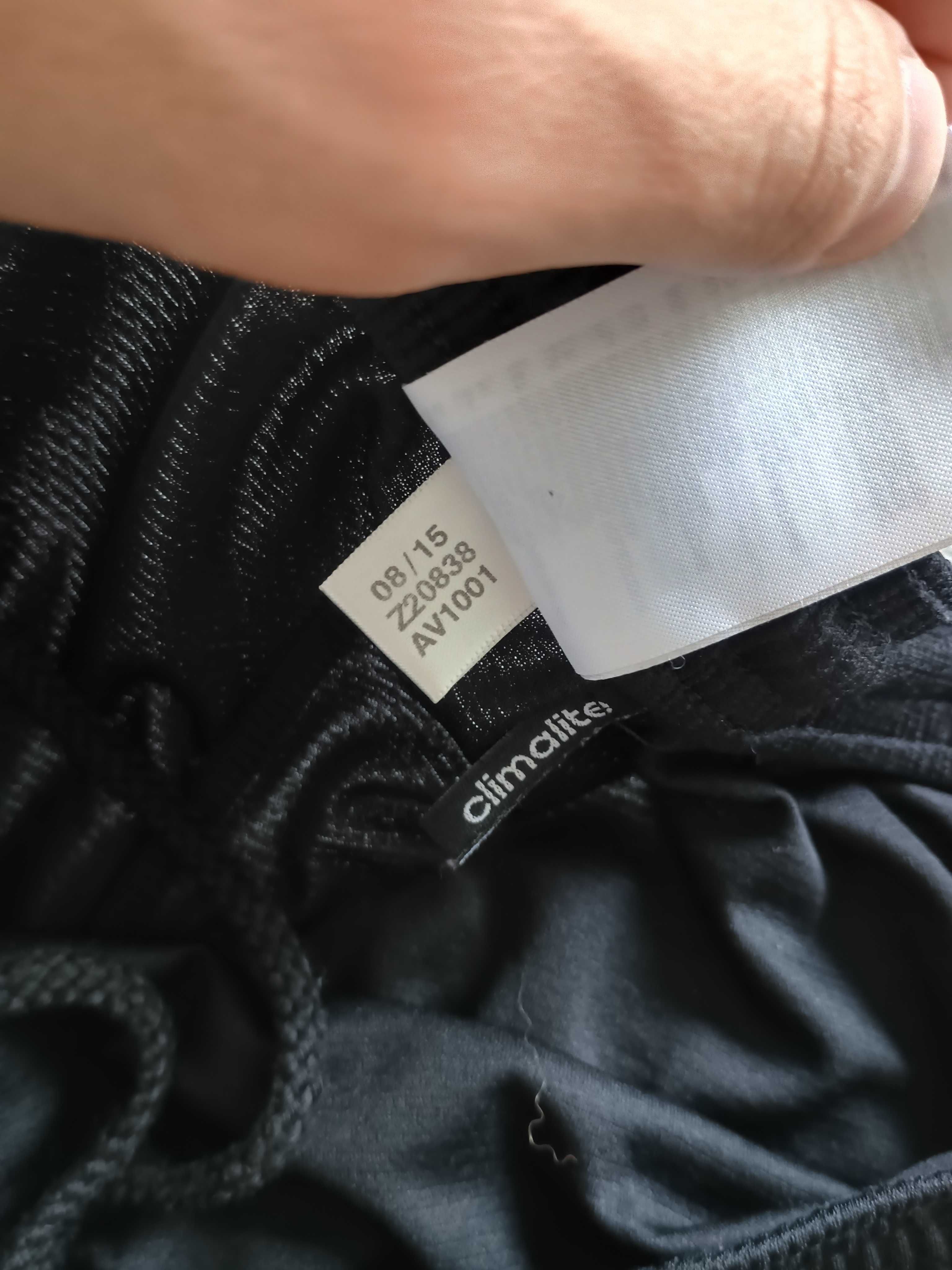 Męskie spodenki/szorty treningowe Adidas - rozmiar L, czarno-białe