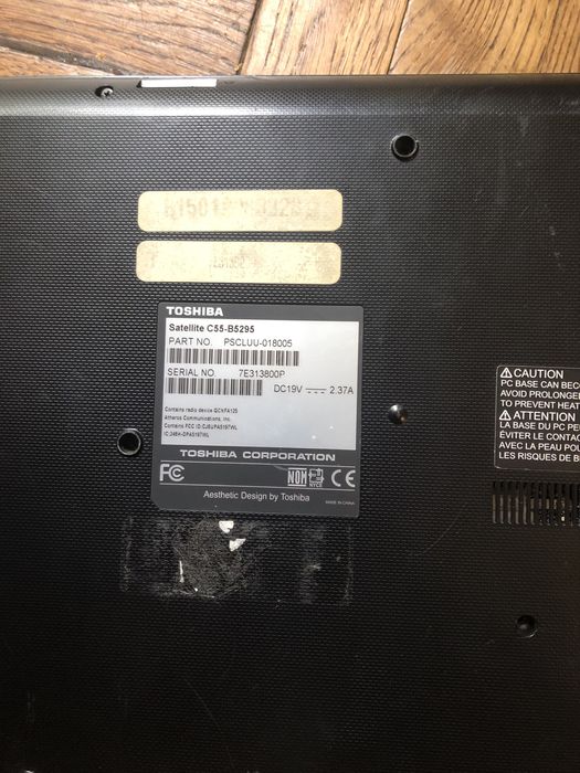 Ноутбук toshiba робочий