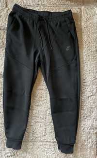 штаны nike tech fleece черные