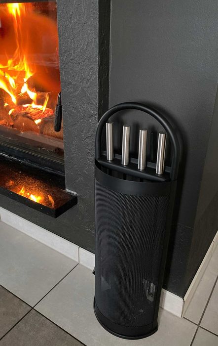 Przybory Kominkowe Akcesoria Do Kominka Zestaw 5w1 Metalowy