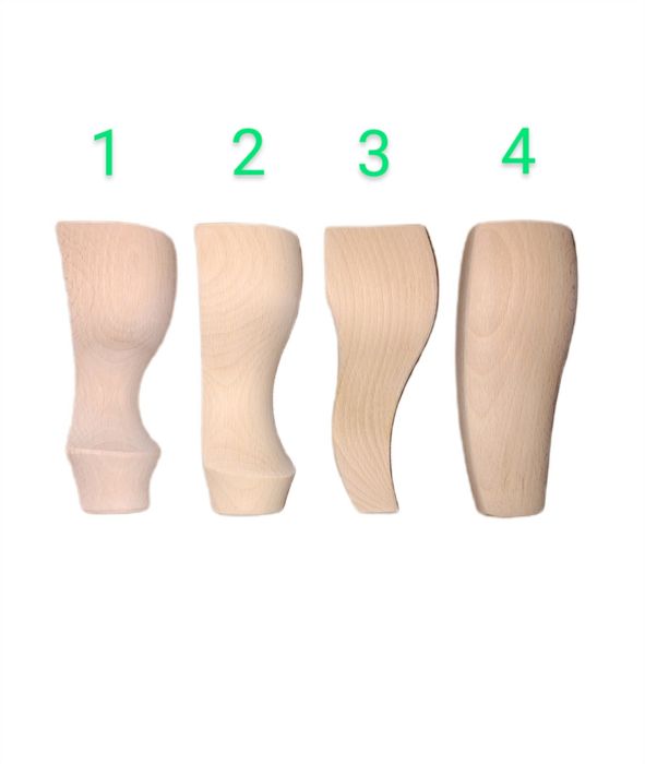 Noga nóżka nogi meblowa drewniana bukowa ludwik wys 15 cm