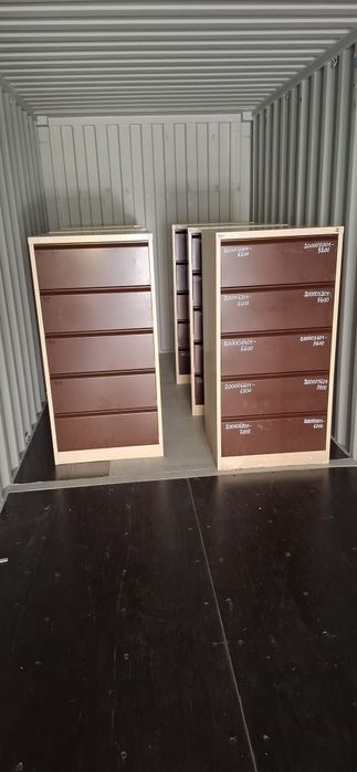 12 x Szafa metalowa kartotekowa Malow 157x77,5x63 cm