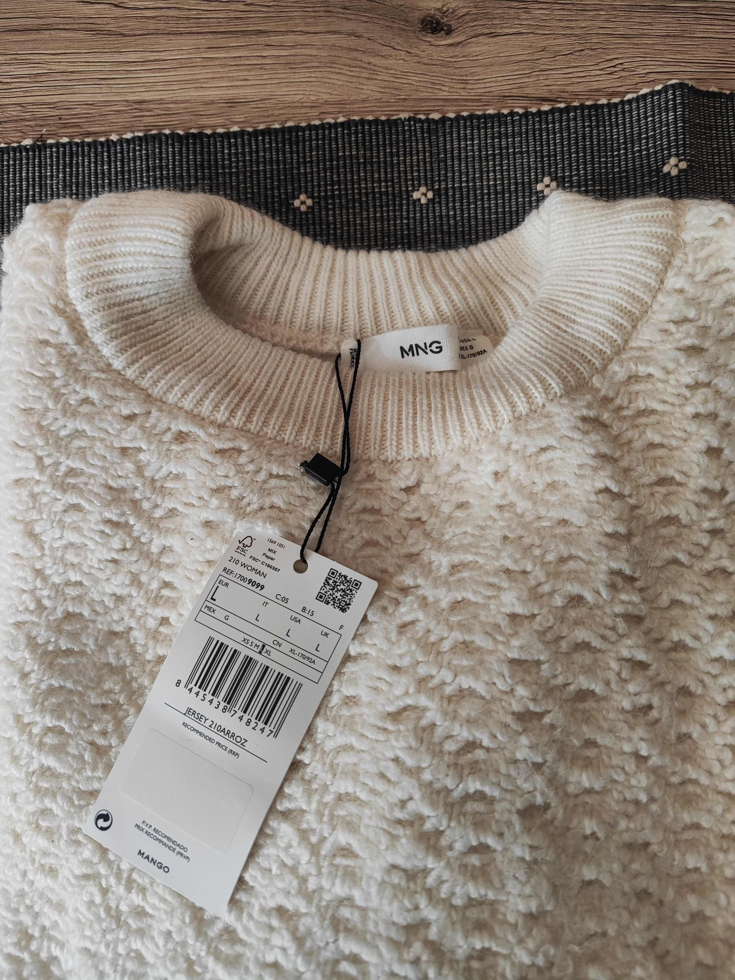 Damski sweter MNG ,nowy z metką,rozmiar L