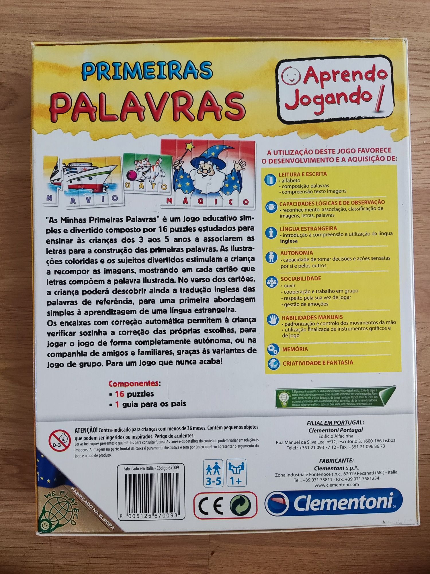 Jogo "Primeiras palavras"