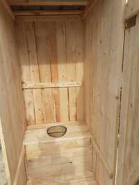 Toaleta drewniana, wc na budowe