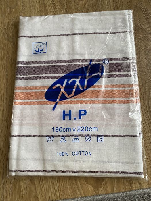Prześcieradło z bawełny, bawełniane, bawełna, nowe, 160x220 cm