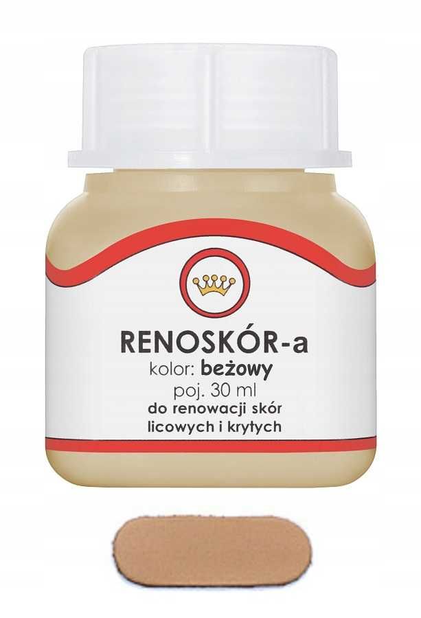 RENOSKÓR farba lakier do Skóry Beżowy