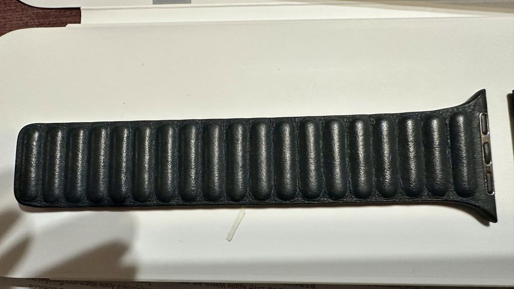 Oryginalny pasek skórzany do Apple Watch - kolor północy (midnight)