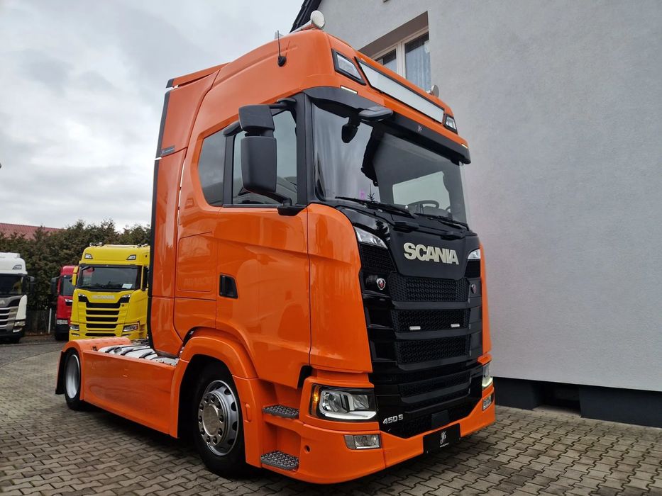 Scania S450 /MEGA/Klima Postojowa Full Led Skóra Automat Retarder Zabudowy Międzyosiowe/JVG Gliwice