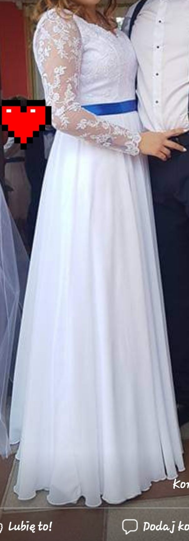 Suknia ślubna szyta