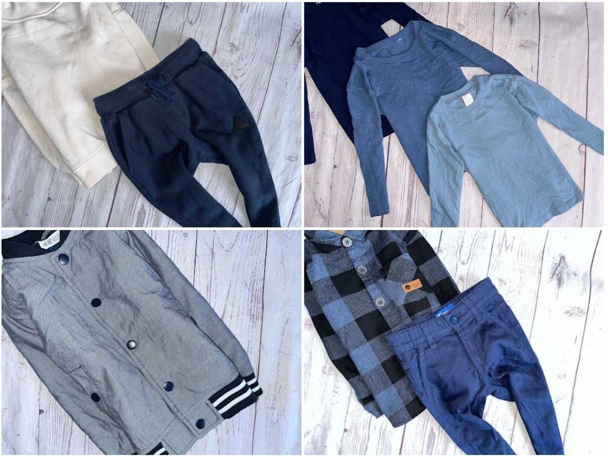 r.92-98 Mega paka 59szt zestaw ubranek dla Synka chłopca perełki nike