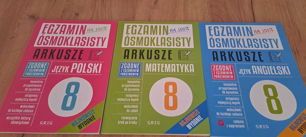 Egzamin 8 klasa ,arkusze egzaminacyjne.Przygotowanie do egzaminu.