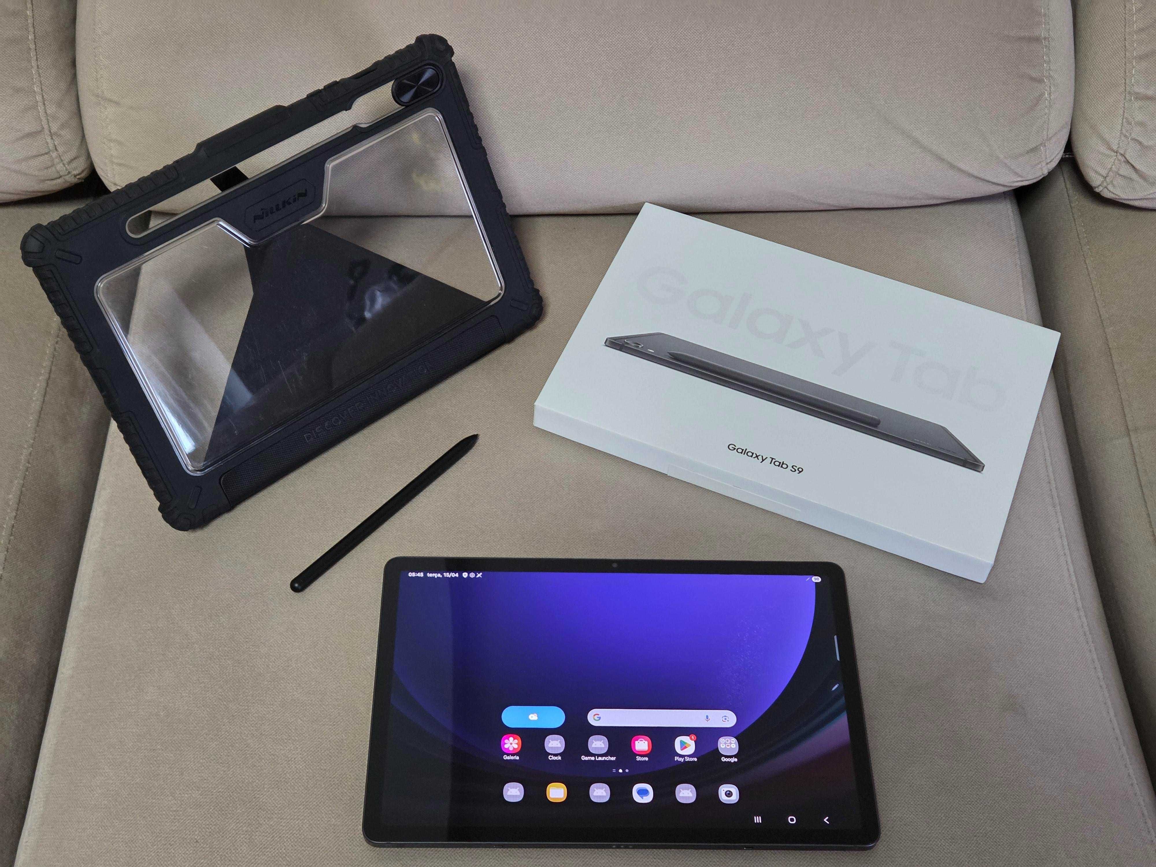 Troco- Samsung Galaxy Tab S9, S Pen, capa, como novo, fatura, garantia