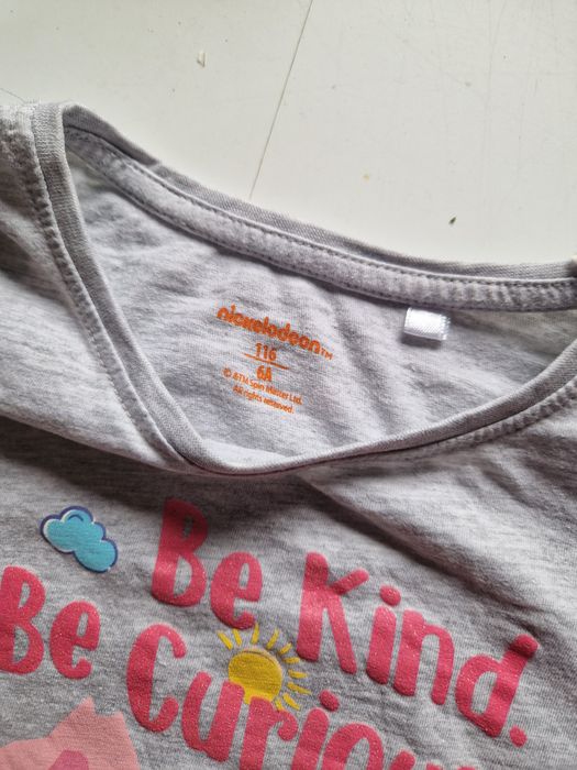 Koszulka bluzka Psi Patrol szara Skye Everst 110 116 długi rękaw