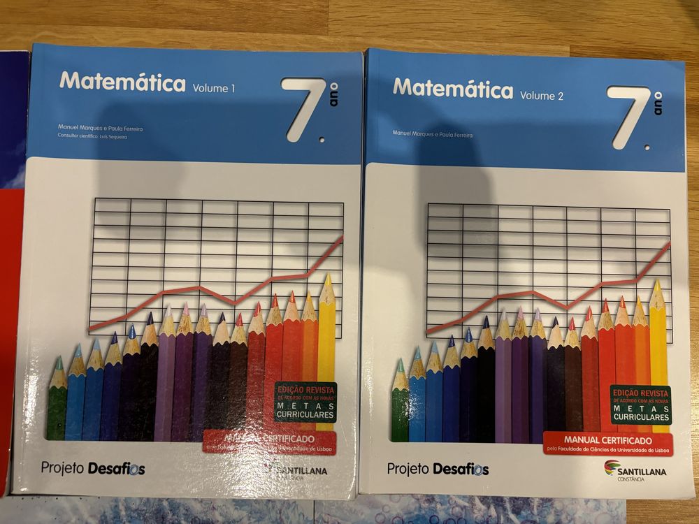 Manuais escolares, livros do 7 ano