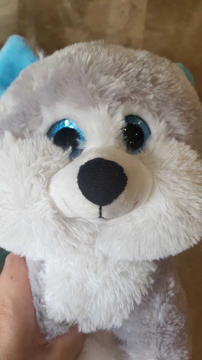 Мягкая игрушка собачка/волк, размер средний