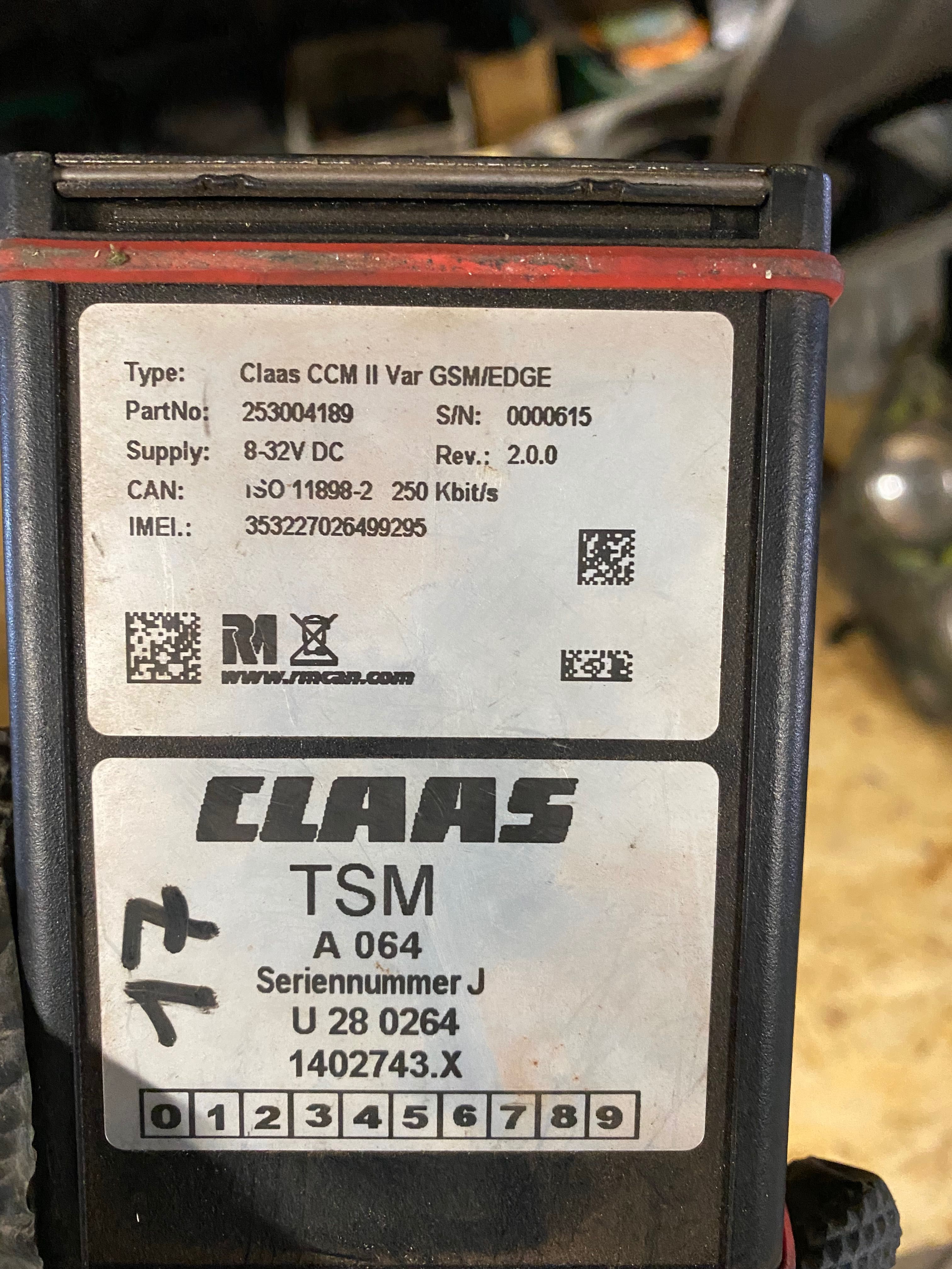 Claas moduł TSM telematics sterownik Nawigacji moduł 2g 3g tsm rtk s7