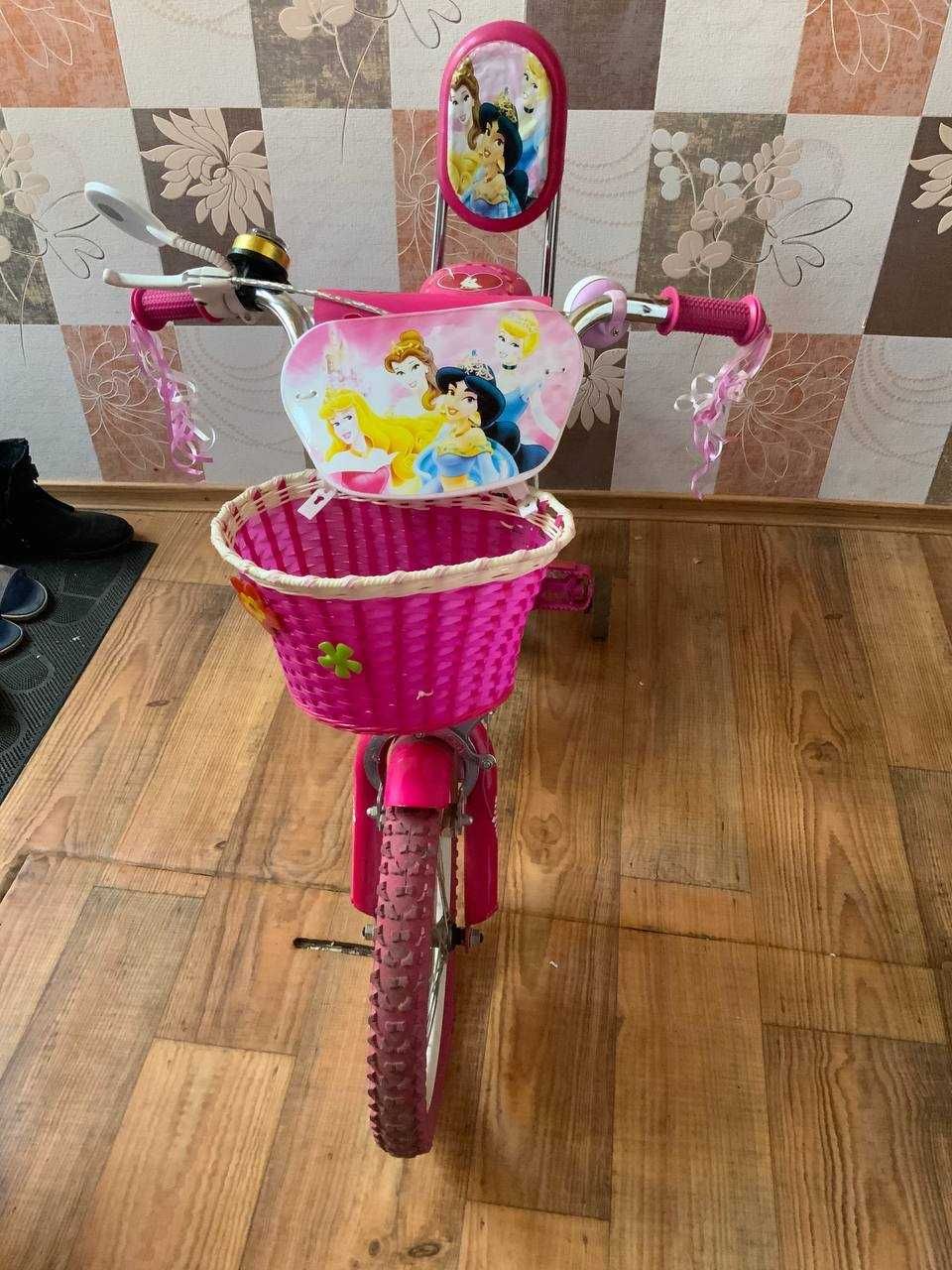 Велосипед для дівчинки з принцесами