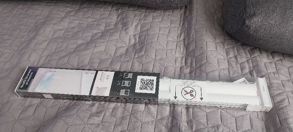 Białą roleta plisowana 42,5/130 cm