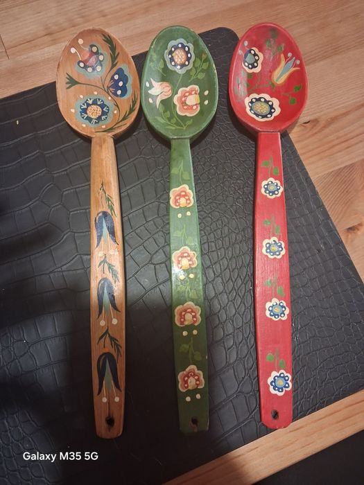 3 Łyżki z wzorem kaszubskim