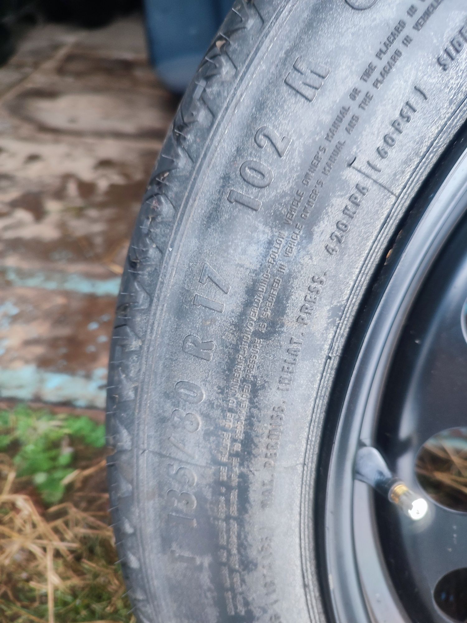 Докатка,запаска BMW  Insignia 135/80 r17 et 18